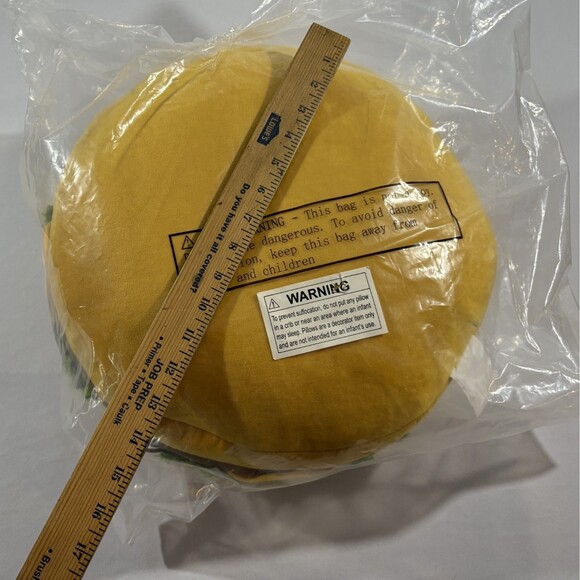 The Simpsons Krusty The Clown Burger Plush Toy Yellow Universal Studios 14" New - Picture 6 of 7